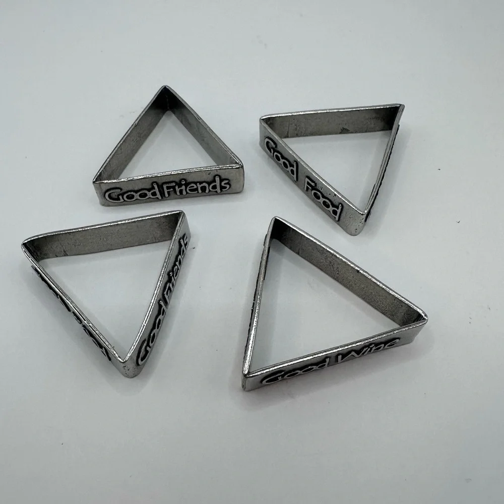 Maugenest SF Pewter Napkin Rings Set of 4 – Good Wine Food Friends